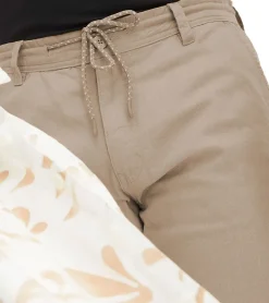 Shorts & Bermudas*O46bpx praktische Herren Chino-Bermuda aus Leinen Sommer-Hose Stoff-Shorts 947032 Beige