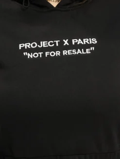Sweater & Pullover*Project X Paris Kurzer Fleece-Hoodie zum Überziehen, schwarz