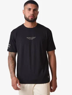 T-Shirts & Tank Tops*Project X Paris Reflektierendes Schriftdesign T-Shirt schwarz