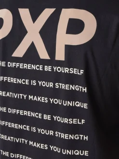 T-Shirts & Tank Tops*Project X Paris Reflektierendes Schriftdesign T-Shirt schwarz