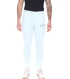 Jogginghosen & Fitnessmode|Jeans & Hosen*Project X Paris Signature Herren Jogging-Hose mit Baumwollanteil Jogger Alltags-Hose Homewear 2140150-1 IBBP Hellblau