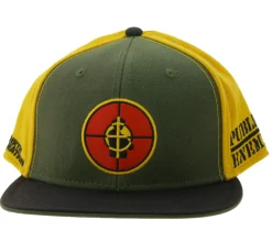 Caps & Mützen*BioworldMerch PUBLIC ENEMY Unisex Flatrim-Cap mit Logo-Stickerei Baseball-Cap TC109818PE Grün/Schwarz/Orange