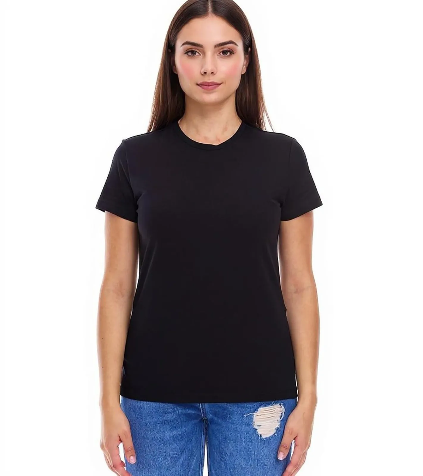 Fitnessmode & Jogginghosen|Tops & T-Shirts*PUMA Blank Base Damen T-Shirt nachhaltiges Baumwoll-Shirt Sport-Shirt Fitness-Shirt 678258 Schwarz oder Weiß