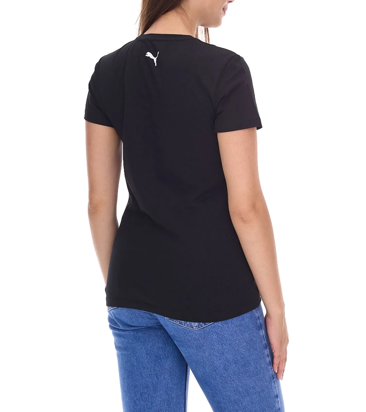 Fitnessmode & Jogginghosen|Tops & T-Shirts*PUMA Blank Base Damen T-Shirt nachhaltiges Baumwoll-Shirt Sport-Shirt Fitness-Shirt 678258 Schwarz oder Weiß