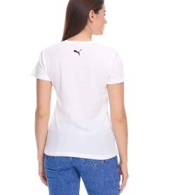 Fitnessmode & Jogginghosen|Tops & T-Shirts*PUMA Blank Base Damen T-Shirt nachhaltiges Baumwoll-Shirt Sport-Shirt Fitness-Shirt 678258 Schwarz oder Weiß