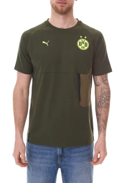T-Shirts & Tank Tops|Sportoberbekleidung*PUMA Borussia Dortmund tech T-Shirt Pocket 2024-2025 Herren T-Shirt BVB Fan-Shirt 778792 10 Dunkelgrün