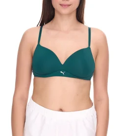 Unterwäsche|Sportoberbekleidung*PUMA Damen Sport-BH sitzender Trainings-Bustier Soft Bra in Grün, Active Bra in Pink oder Blau, Training Bra in Schwarz