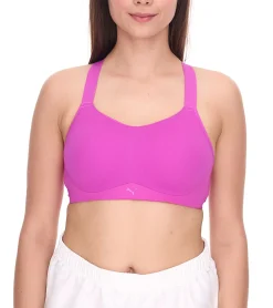 Unterwäsche|Sportoberbekleidung*PUMA Damen Sport-BH sitzender Trainings-Bustier Soft Bra in Grün, Active Bra in Pink oder Blau, Training Bra in Schwarz