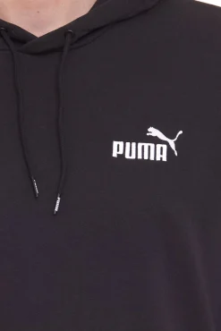 Pullover & Sweater*PUMA ESS Logo Herren stylischer Kapuzen-Pullover Baumwoll-Hoodie mit Logo auf der Brust 679631 , Schwarz, Blau Grau