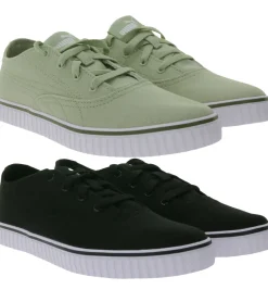 Sneaker & Turnschuhe*PUMA Ever Tekkie Damen und Herren Schuhe modische Sneaker Stoff-Schuhe 383032 in Schwarz oder Oliv-Grün