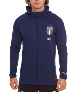 Ballsport|Jacken & Mäntel*PUMA FIGC Coach Herren Sweat-Jacke Trainings-Jacke Italien Fanwear 767108 13 Dunkelblau