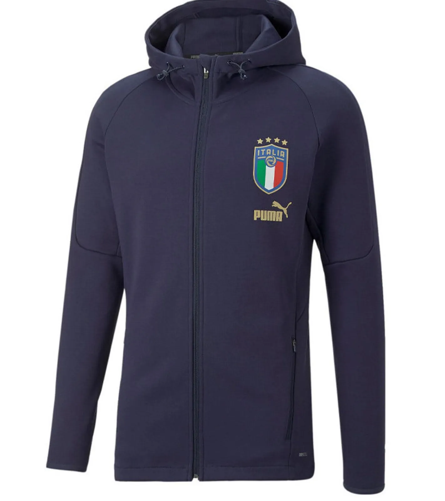 Ballsport|Jacken & Mäntel*PUMA FIGC Coach Herren Sweat-Jacke Trainings-Jacke Italien Fanwear 767108 13 Dunkelblau