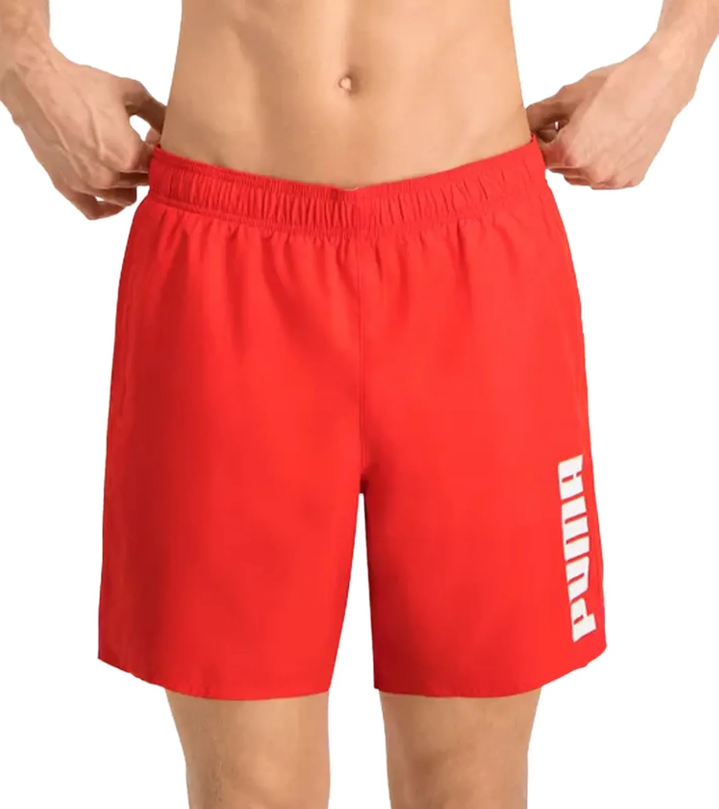 Nachtwäsche & Bademode*PUMA Herren Bade-Shorts Sommer-Shorts mit Taschen stylische Schwimm-Hose Bademode Schwarz oder Rot