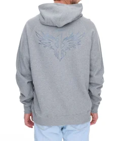 Pullover & Sweater*PUMA Melo Alwayz On Hoodie nachhaltiger Herren Kapuzen-Pullover Baumwoll-Hoodie 320 g/cm² 625991 02 Grau