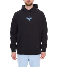 Pullover & Sweater*PUMA Melo Alwayz On Hoodie nachhaltiger Herren Kapuzen-Pullover Baumwoll-Hoodie 320 g/cm² 625991 01 Schwarz