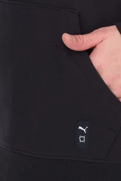 Pullover & Sweater*PUMA Melo Alwayz On Hoodie nachhaltiger Herren Kapuzen-Pullover Baumwoll-Hoodie 320 g/cm² 625991 01 Schwarz