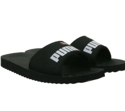 Zehentrenner & Sandalen|Sandalen & Zehentrenner*PUMA Purecat Bade-Latschen für Damen und Herren Sommer-Schlappen mit EVA-Sohle 360262 Schwarz, Weiß oder Rosa