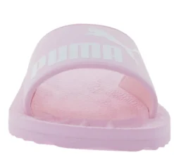 Zehentrenner & Sandalen|Sandalen & Zehentrenner*PUMA Purecat Bade-Latschen für Damen und Herren Sommer-Schlappen mit EVA-Sohle 360262 16 Rosa/Weiß
