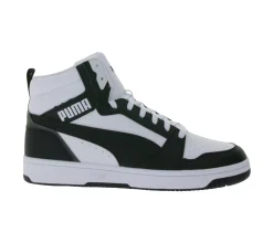 Sneaker & Turnschuhe|Turnschuhe & Sneaker*PUMA Rebound V6 High-Top Sneaker nachhaltige Damen und Herren Turnschuhe mit Softfoam+ Basketball 392326 in Schwarz/Weiß oder Grau/Weiß