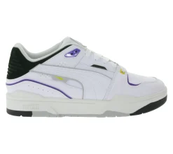 Sneaker & Turnschuhe|Turnschuhe & Sneaker*PUMA SLIPSTREAM Echtleder-Schuhe im Retro-Vibe Freizeit-Sneaker mit farbigen Akzenten Schnür-Schuhe 39326602 Weiß/Lila