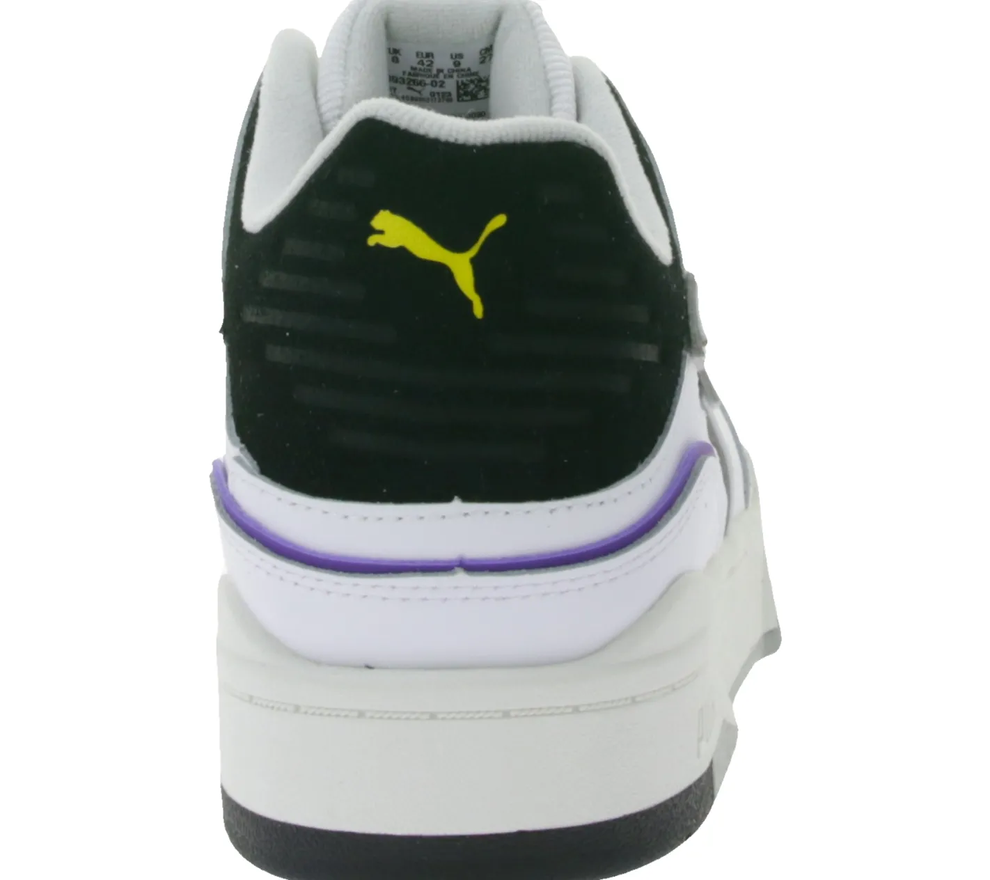 Sneaker & Turnschuhe|Turnschuhe & Sneaker*PUMA SLIPSTREAM Echtleder-Schuhe im Retro-Vibe Freizeit-Sneaker mit farbigen Akzenten Schnür-Schuhe 393266 Weiß/Lila oder Weiß/Grün