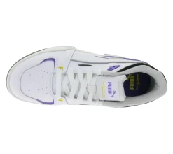 Sneaker & Turnschuhe|Turnschuhe & Sneaker*PUMA SLIPSTREAM Echtleder-Schuhe im Retro-Vibe Freizeit-Sneaker mit farbigen Akzenten Schnür-Schuhe 393266 Weiß/Lila oder Weiß/Grün
