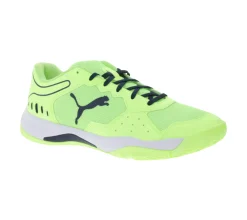 Hallenschuhe|Sneaker & Turnschuhe*PUMA Solarsmash RCT Damen & Herren Hallenschuhe atmungsaktive Sport-Schuhe mit EVA Sohle Paddle-Schuhe Tennis-Schuhe 107297 01 Gelb