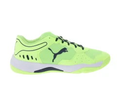 Hallenschuhe|Sneaker & Turnschuhe*PUMA Solarsmash RCT Damen & Herren Hallenschuhe atmungsaktive Sport-Schuhe mit EVA Sohle Paddle-Schuhe Tennis-Schuhe 107297 01 Gelb