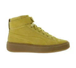 Turnschuhe|Sneaker & Turnschuhe*PUMA Suede Platform Mid Damen Plateau-Sneaker Echt-Leder Hi-Top Sneaker 366018 03 Sand-Beige