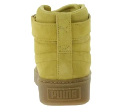 Turnschuhe|Sneaker & Turnschuhe*PUMA Suede Platform Mid Damen Plateau-Sneaker Echt-Leder Hi-Top Sneaker 366018 03 Sand-Beige