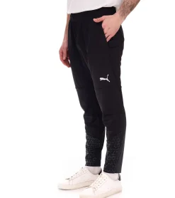 Sportunterbekleidung|Jogginghosen & Fitnessmode*PUMA teamCup Herren Jogging-Hose mit DryCell-Technologie Trainings-Hose grafischem Design Sport-Hose Fitness-Hose Sport-Ausrüstung 658369 03 Schwarz