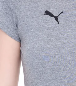 Fitnessmode & Jogginghosen|Tops & T-Shirts*PUMA TeamGoal23 Damen T-Shirt Sport-Shirt Baumwoll-Shirt mit Logo-Patch Fitness-Shirt 657085 Grau, , Blau oder Schwarz Rot