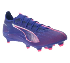 Fußballschuhe|Ballsport*PUMA ULTRA 5 PLAY Match FG/AG Fußball-Schuhe mit SPEEDSYSTEM-Außensohle Trainings-Schuhe mit FastTrax-Stollendesign Sport-Schuhe Schnür-Schuhe Fitness-Zubehör 107687 01 Lila/Pink/Blau