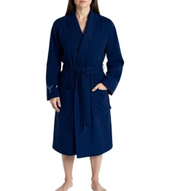 Bademode & Nachtwäsche|Nachtwäsche & Bademode*PUMA Unisex Bademantel mit zwei offenen Seitentaschen Morgen-Mantel 660008 06 Navy