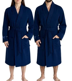 Bademode & Nachtwäsche|Nachtwäsche & Bademode*PUMA Unisex Bademantel mit zwei offenen Seitentaschen Morgen-Mantel 660008 Navy, Rot, Weiß oder Schwarz