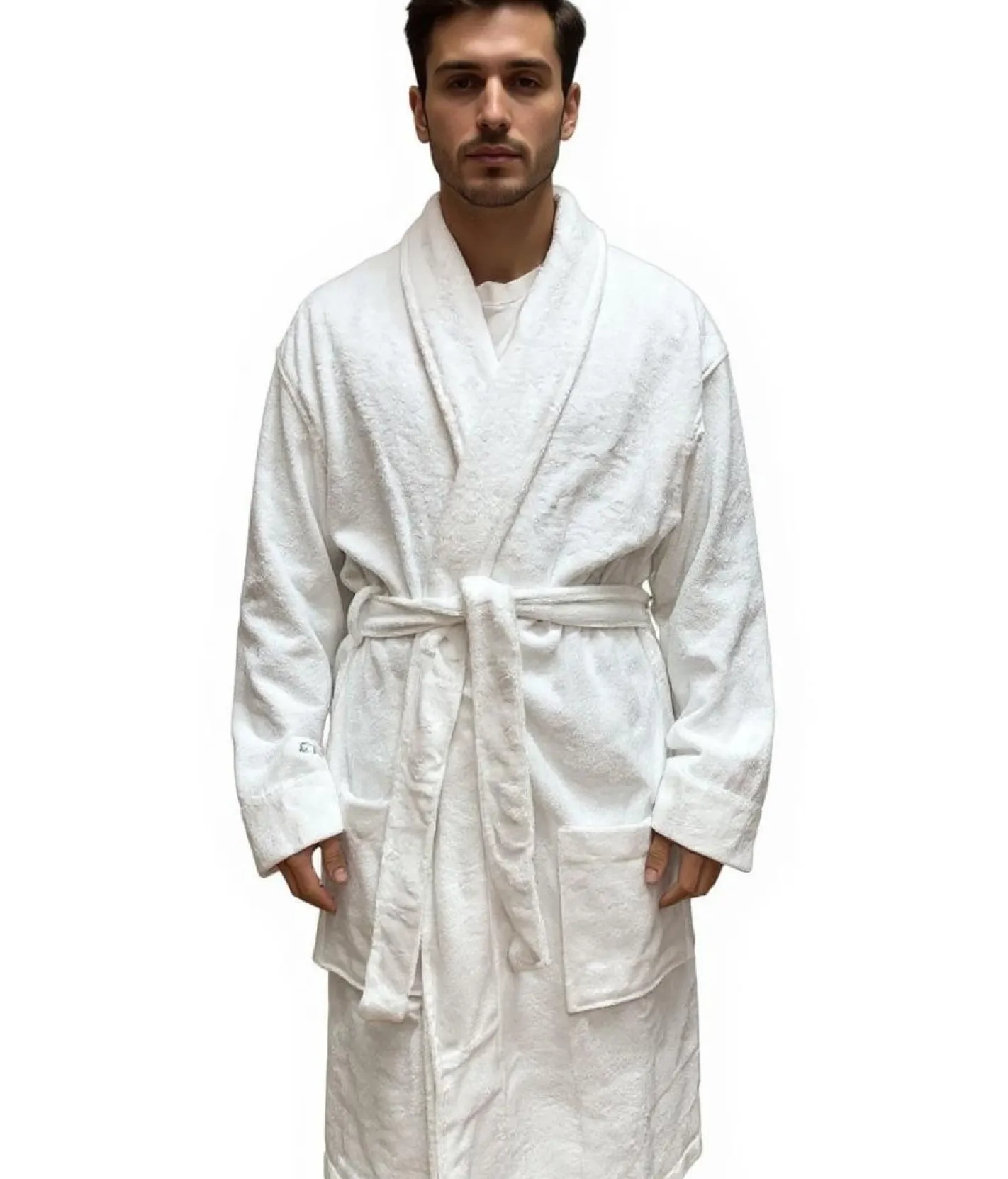 Bademode & Nachtwäsche|Nachtwäsche & Bademode*PUMA Unisex Bademantel mit zwei offenen Seitentaschen Morgen-Mantel 660008 Navy, Rot, Weiß oder Schwarz