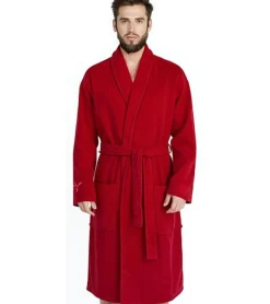 Bademode & Nachtwäsche|Nachtwäsche & Bademode*PUMA Unisex Bademantel mit zwei offenen Seitentaschen Morgen-Mantel 660008 40 Rot