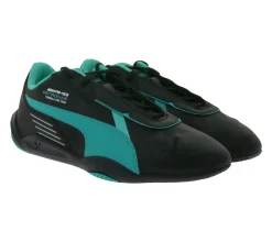 Sneaker & Turnschuhe*PUMA X Mercedes MAPF1 R-Cat Machina F1 Petronas AMG Freizeit-Sneaker Alltags-Turnschuhe Schnür-Schuhe 306846 10 Schwarz/Grün