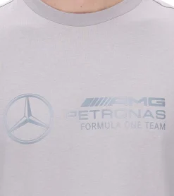 T-Shirts & Tank Tops*PUMA X Mercedes-Benz AMG Petronas F1 Herren T-Shirt stylisches Baumwoll-Shirt 621157 02 Grau