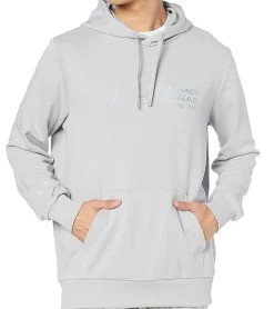 Pullover & Sweater*PUMA X Mercedes-Benz AMG Petronas F1 MAPF1 LS Statement Herren Kapuzen-Pullover mit reflektierendem Logo Druck Baumwoll-Hoodie 621158 02 Grau