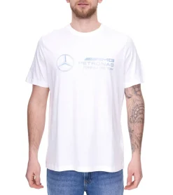 T-Shirts & Tank Tops*PUMA X Mercedes-Benz AMG Petronas F1 Herren T-Shirt stylisches Baumwoll-Shirt 621157 03 Weiß