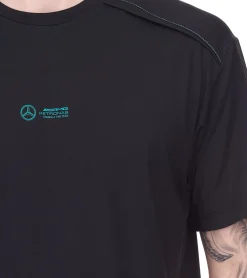 T-Shirts & Tank Tops*PUMA X Mercedes-Benz AMG Petronas F1 Cloudspun Herren T-Shirt mit Logo-Schriftzug 621135 01 Schwarz