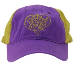 Caps & Mützen*BioworldMerch Pussycat Dolls Unisex Trucker-Cap Baseball-Cap mit atmungsaktiven Mesh-Einsatz Baumwoll-Cap Fan-Mütze TC110470PCD Lila/Gold