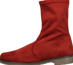 Boots & Stiefel*RAPISARDI Damen Stiefelette modische High-Top Boots Made in Italy Bordeauxrot