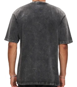 T-Shirts & Tank Tops*RE:COVERED X Cartoon Network Herren T-Shirt mit Cow & Chicken Print Baumwoll-Shirt Rundhals-Shirt RCWARN754 Grau