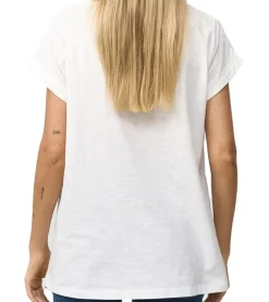 Tops & T-Shirts*RE:COVERED X Disney Damen T-Shirt mit Mickey Mouse Aufdruck Shirt Baumwoll-Shirt Rundhals-Shirt MMDIS2676 Ecru-Weiß