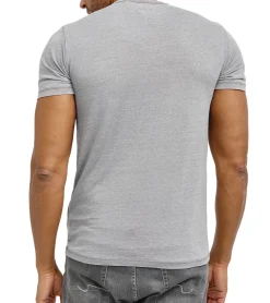 T-Shirts & Tank Tops*RE:COVERED X FIFA Worldcup 1990 Herren T-Shirt mit großem Ball-Print Baumwoll-Shirt Deutschlands 3. WM-Titel Kurzarm-Shirt PCFFA134 Grau