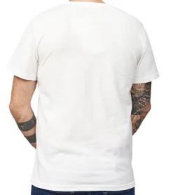 T-Shirts & Tank Tops*RE:COVERED X FORD Mustang Herren T-Shirt mit Auto-Aufdruck Baumwoll-Shirt Kurzarm-Shirt MMFRD377 Woll-Weiß