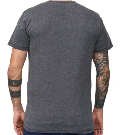 T-Shirts & Tank Tops*RE:COVERED X GUINESS Herren T-Shirt mit kleinem Logo Alltags-Shirt Baumwoll-Shirt Kurzarm-Shirt AKGUIN235 Grau