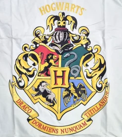 T-Shirts & Tank Tops*RE:COVERED X Harry Potter Herren T-Shirt Hogwarts House Crest Baumwoll-Shirt RCWIZ559 Ecru-Weiß